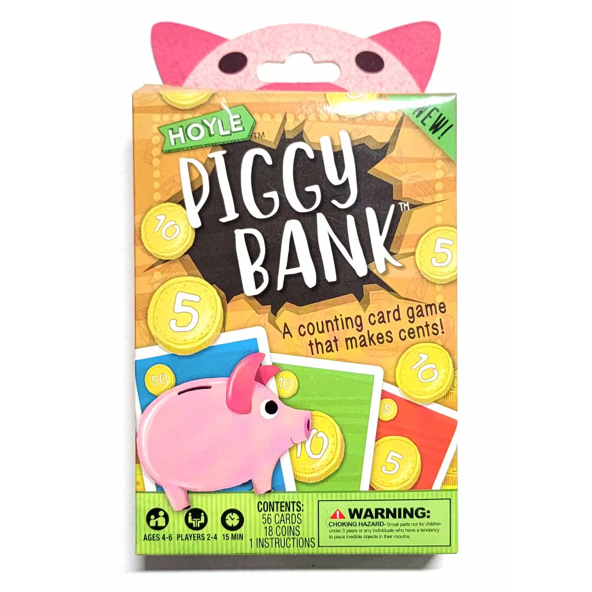 Hoyle Piggy Bank Kids Card Game - 1 Deck