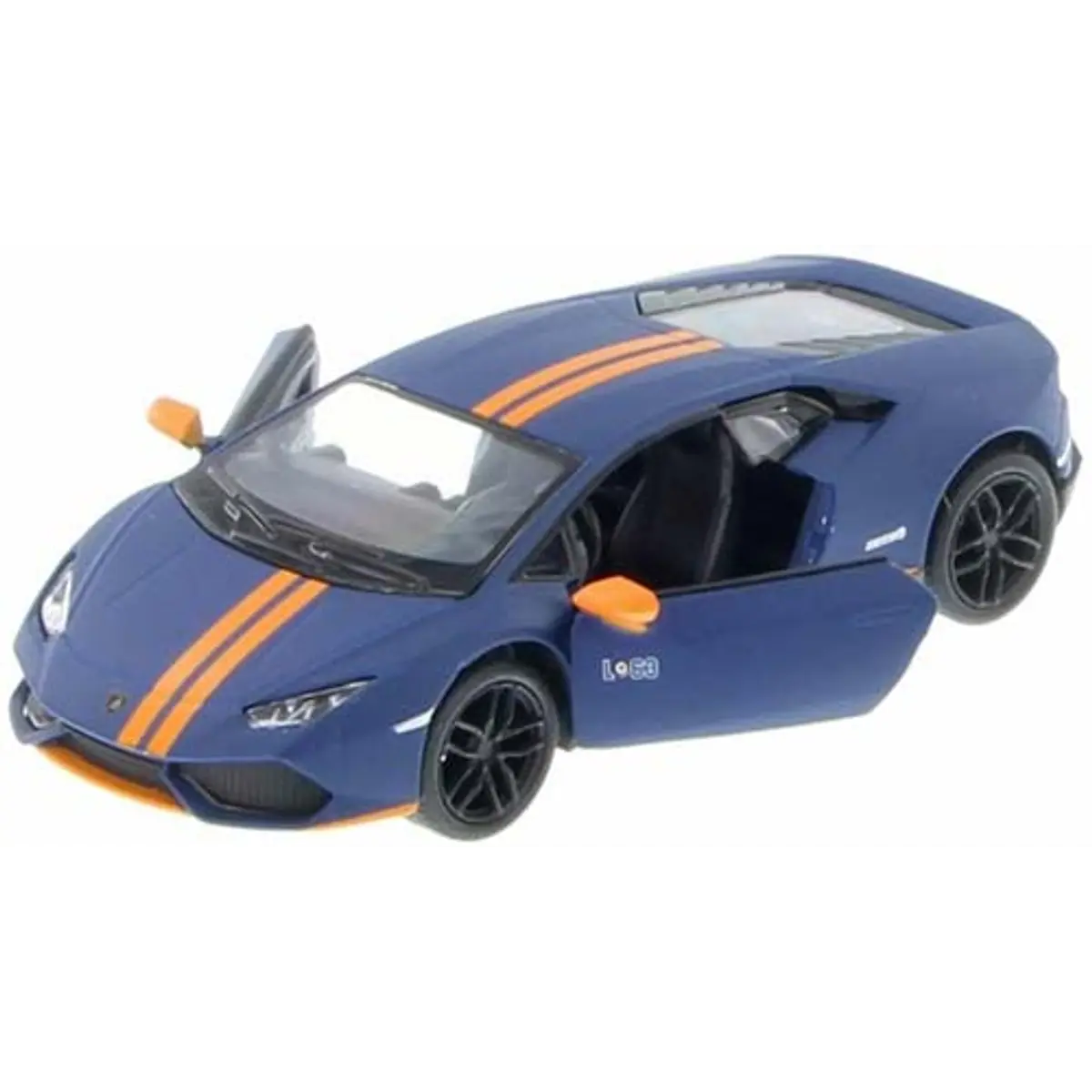 Die-Cast Metal Lamborghini Huracan - Blue with Orange Stripes