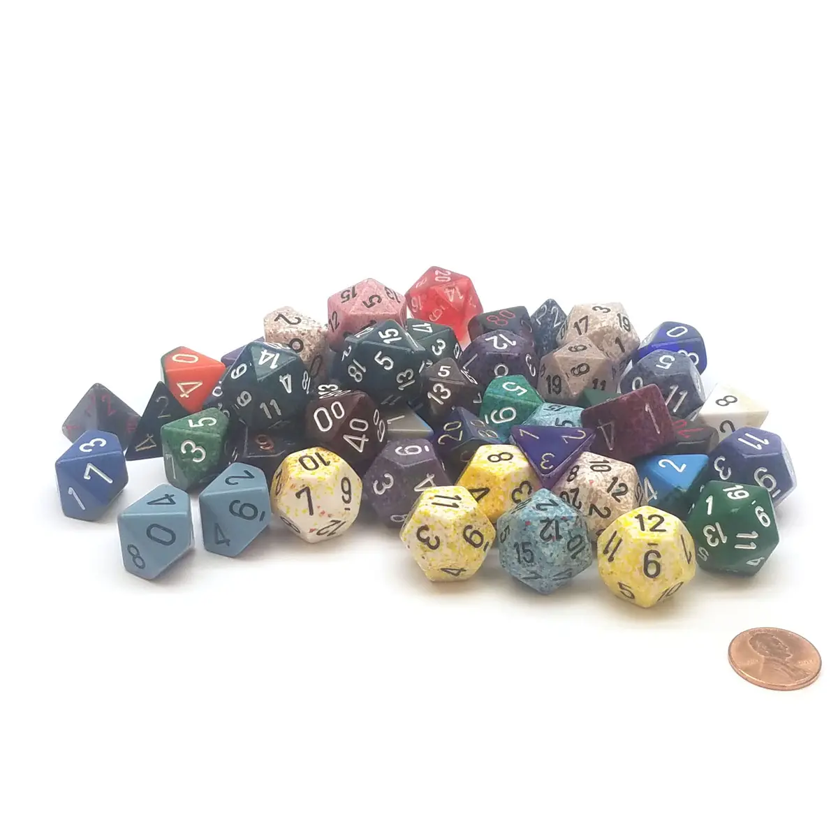 Loose Half Pound (1/2 lb) of Assorted Random Chessex Dice