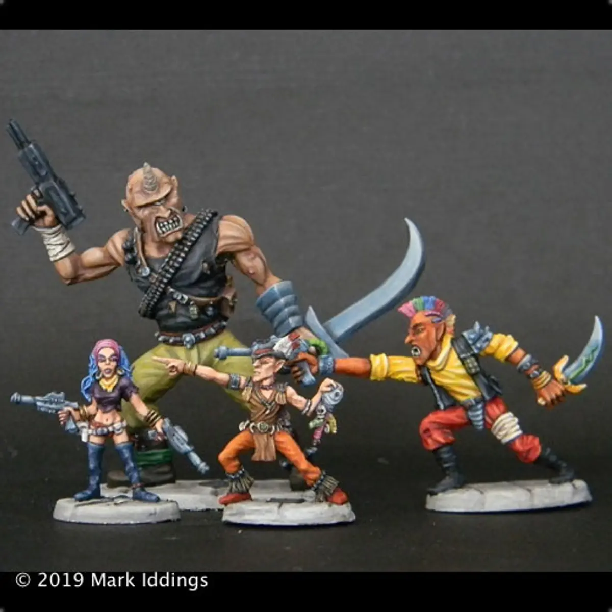 Meta-Human Subtypes: 1 Cyclops, 1 Hobgoblin, and 2 Gnomes 20-518 Shadowrun Minis