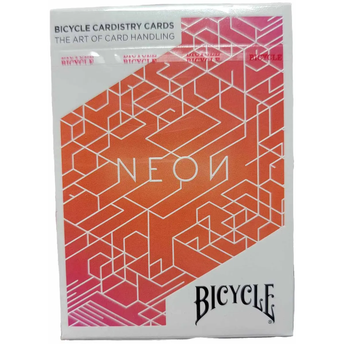 NEON Orange Aurora Bicycle Cardistry Cards (Not A Playable Deck) - 1 Deck