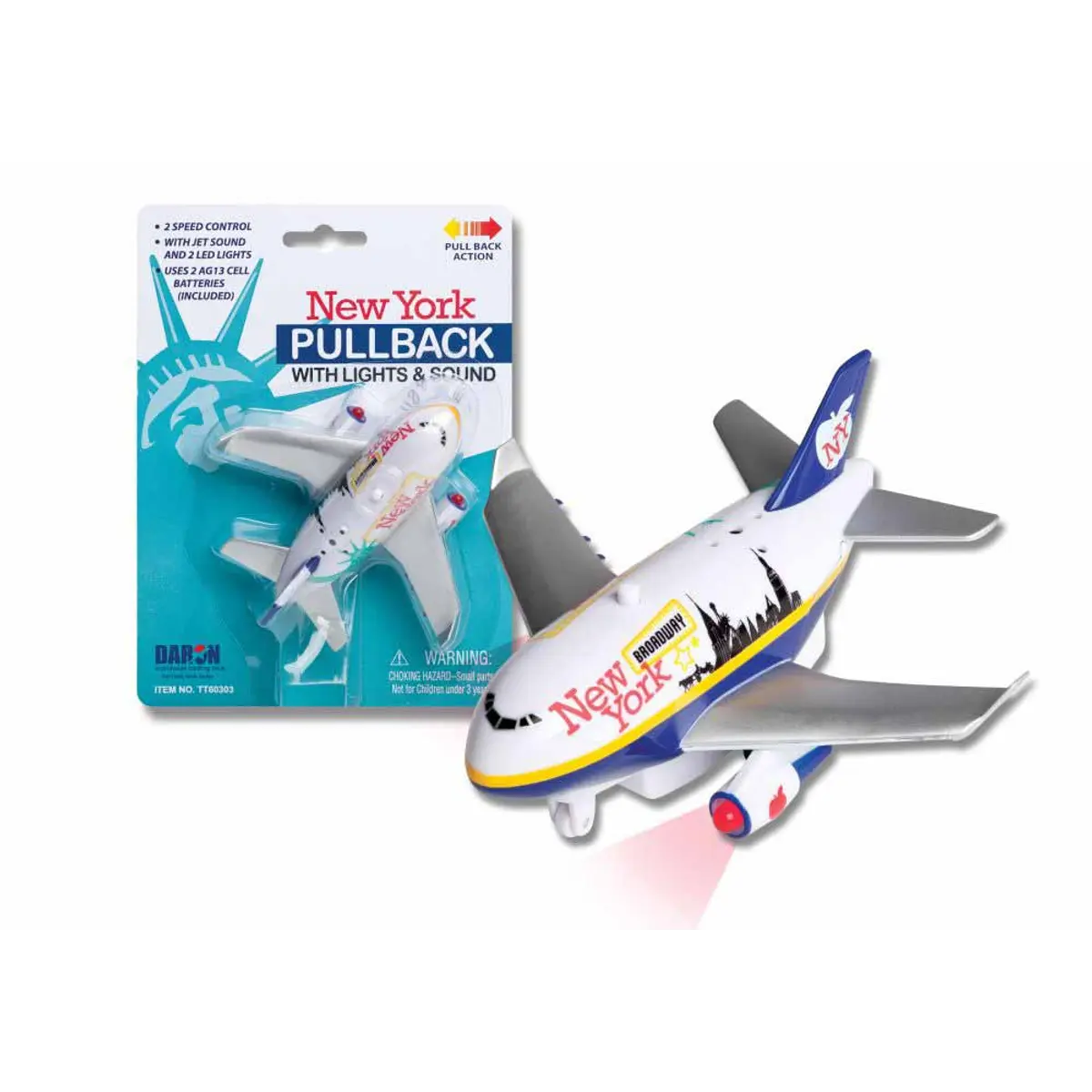 New York Pullback Toy with Light and Sound