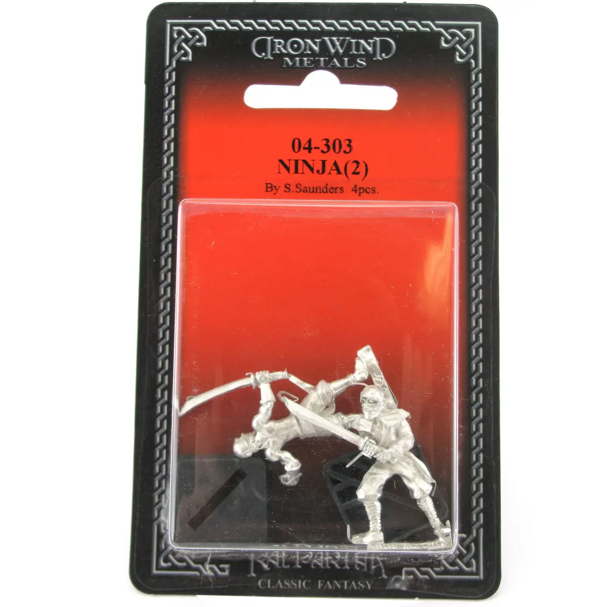 Ninja (2) #04-303 Classic Ral Partha Fantasy RPG Metal Figure