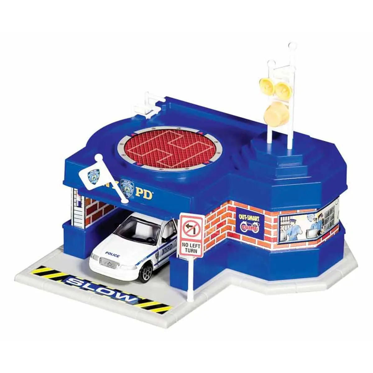 NYPD Mini Police Station with 1 Vehicle