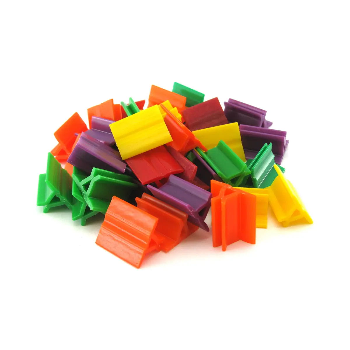 Pack of 35 Rectangle Card Stands (18mm x 20mm) - Assorted Colors