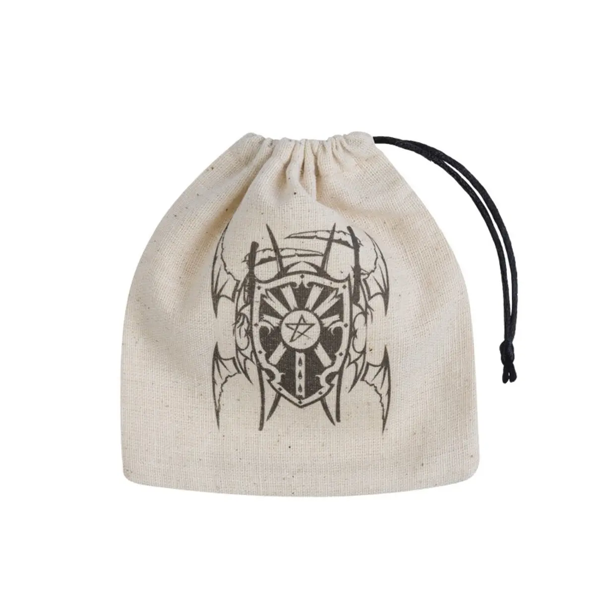 Q-Workshop Vampire Beige & Black Basic Dice Bag