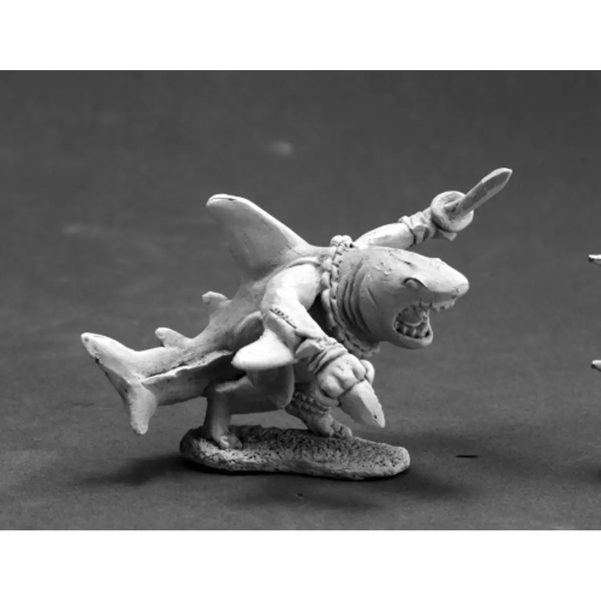 Reaper Miniatures Karkarion Shark Warrior #03617 Dark Heaven Unpainted Metal