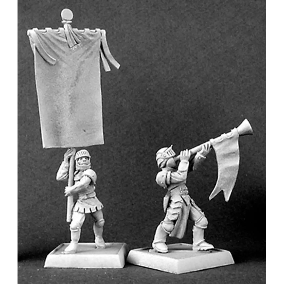 Reaper Miniatures Standard & Musician, Merc #14301 Mercenary Unpainted D&D Mini