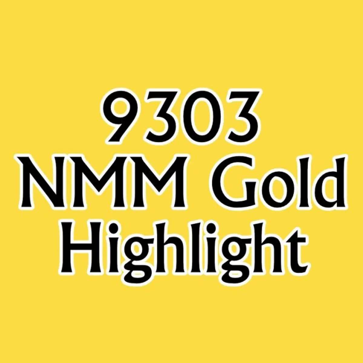 Minis Master Series Paint Core Color .5oz Bottle 09303 NMM Gold Highlight