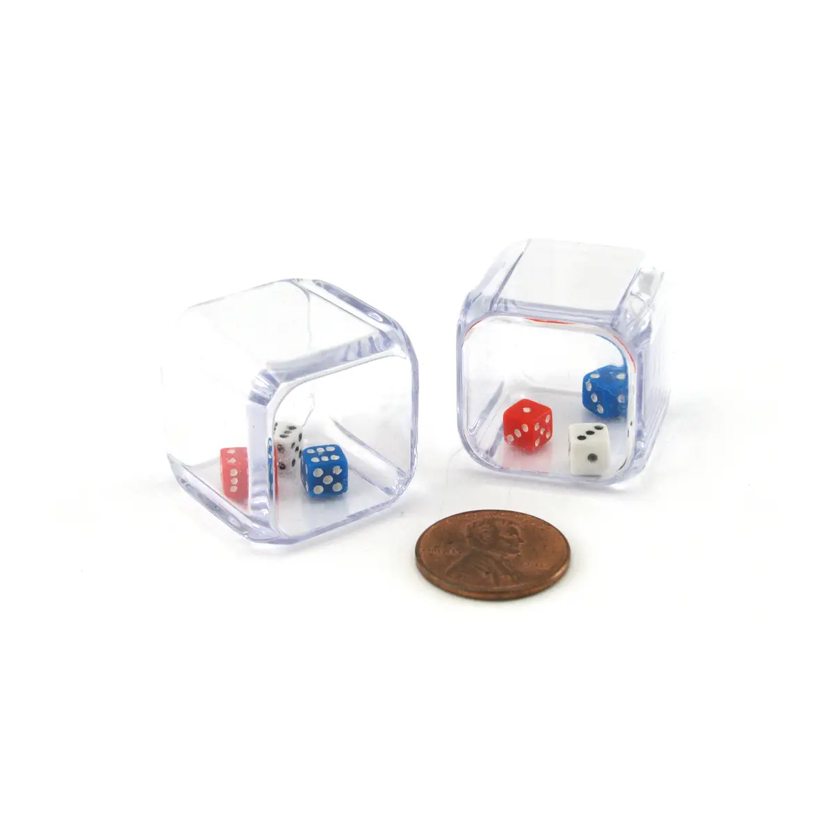 Set of 2 D6 25mm 3 In A Cube Triple Dice Die RPG D&D Board Game