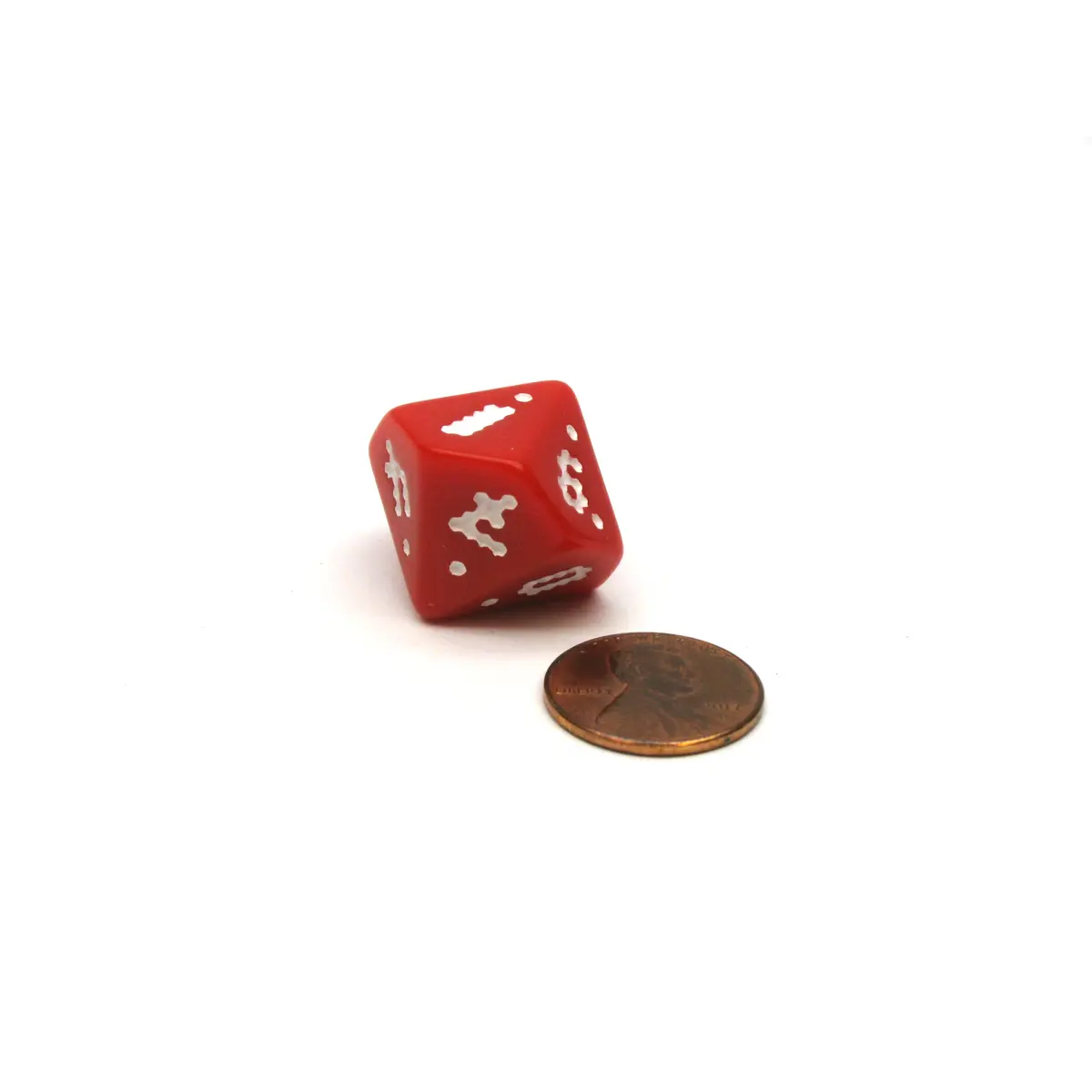 The Dice Lab OptiDice D10 (00-90), 1 Piece - Red