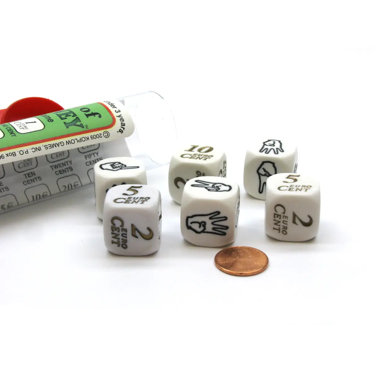 The Sign Of Money Dice Game - Combines Sign Language and Euro Currency