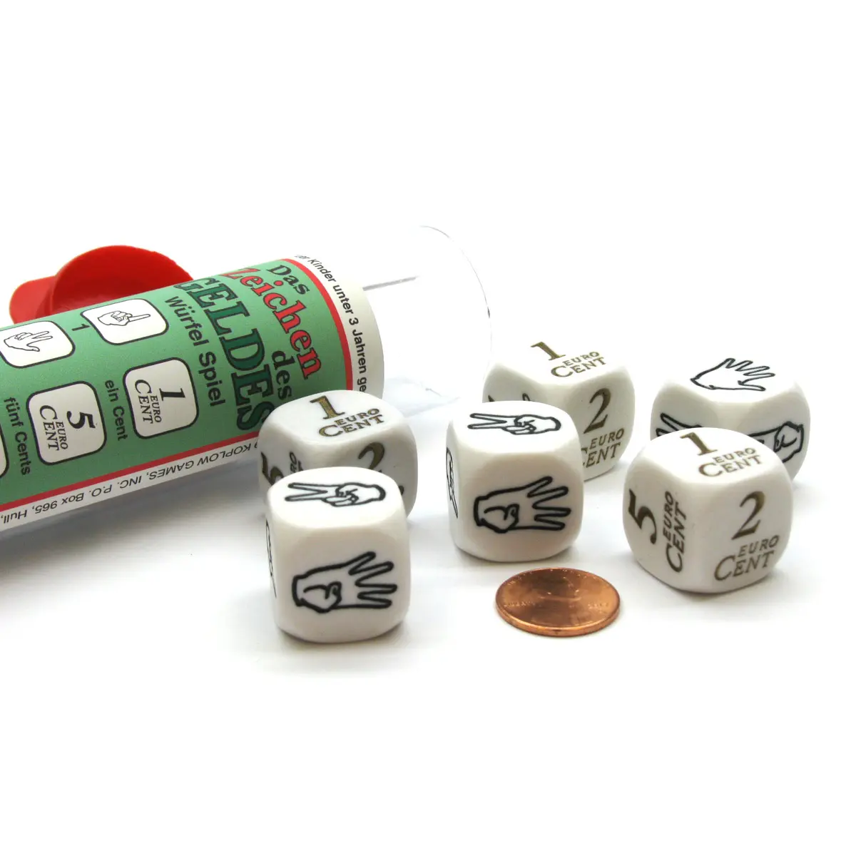The Sign Of Money Dice Game - Combines Sign Language and German Currency