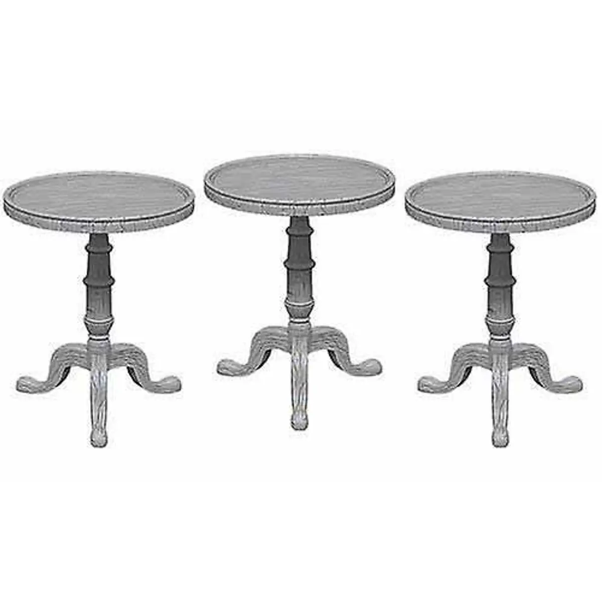 WizKids Deep Cuts Unpainted Miniatures: (W5) Small Round Tables